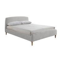 Olivia's Oscar Fabric Bed in Dove Grey