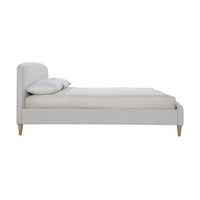 Olivia's Oscar Fabric Bed in Dove Grey