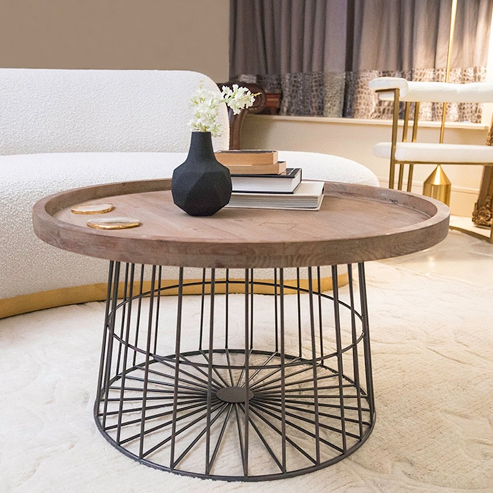  GalleryDirect-Gallery Interiors Menzies Boho Coffee Table-Brown 909 