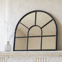 Garden Trading Fulbrook Arched Wall Mirror 80x90cm in Steel