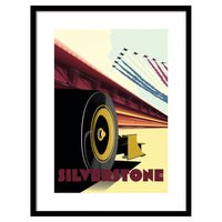 The Art Group Zoom F1 Silverstone Pre Framed- 60x80cm