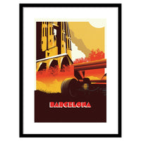 The Art Group Zoom F1 Barcelona Pre Framed- 60x80cm