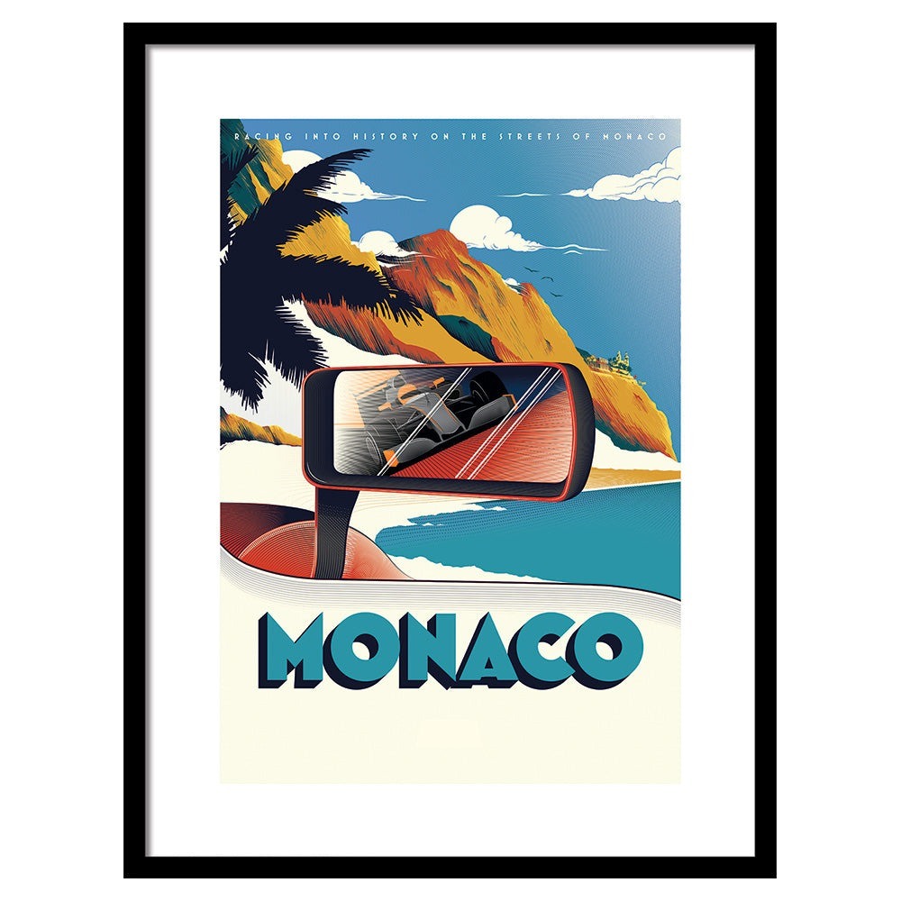 The Art Group Zoom F1 Monaco Pre Framed- 60x80cm