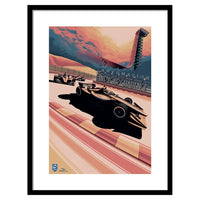 The Art Group Zoom F1 Indycar Challenge 2020 Pre Framed- 60x80cm