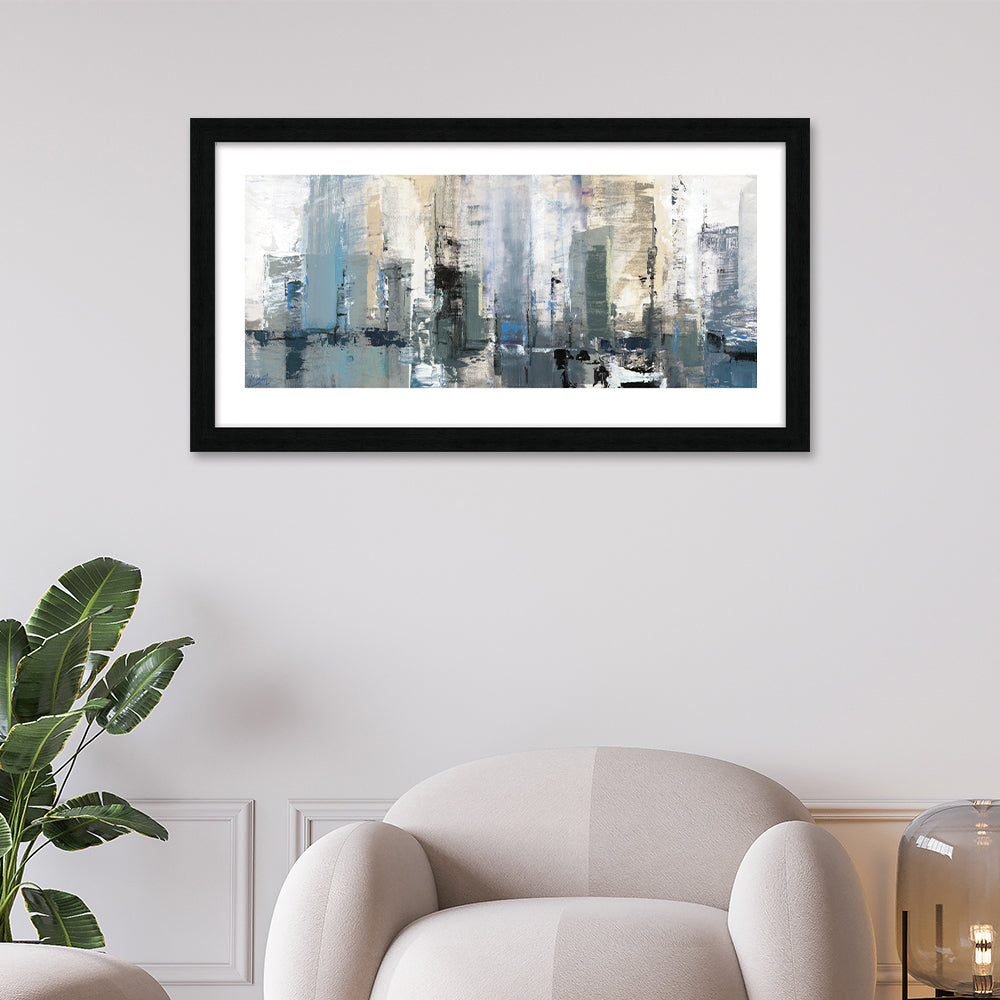 The Art Group Joanne Last Winter Metropolis Pre Framed - 50 x 100cm