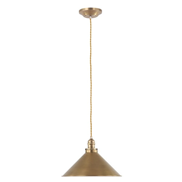 Elstead Provence 1 Light Pendant Aged Brass