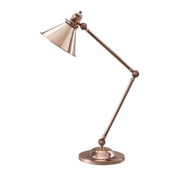 Elstead Provence 1 Light Table Lamp Polished Copper