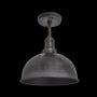Industville Brooklyn Dome Flush Mount - 8 Inch - Pewter