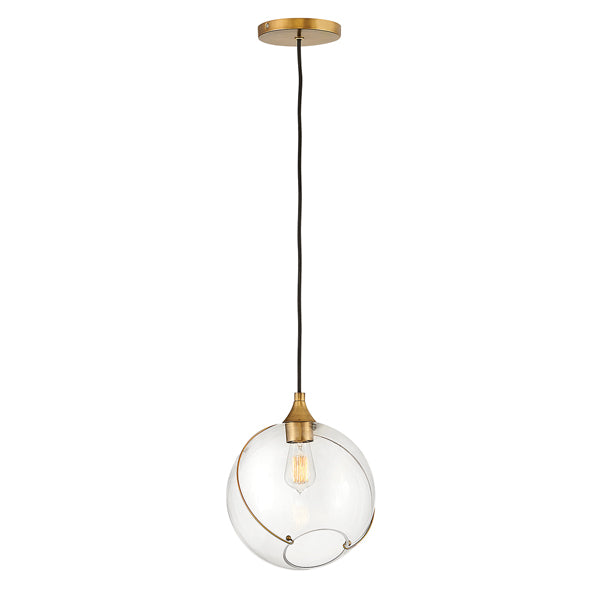 Skye Heritage 1 Light Pendant Light - Brass Elstead 1