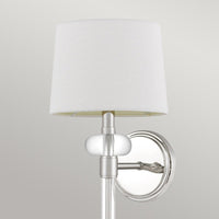 Quoizel Barbour 1 Light Wall Light in Polished Nickel