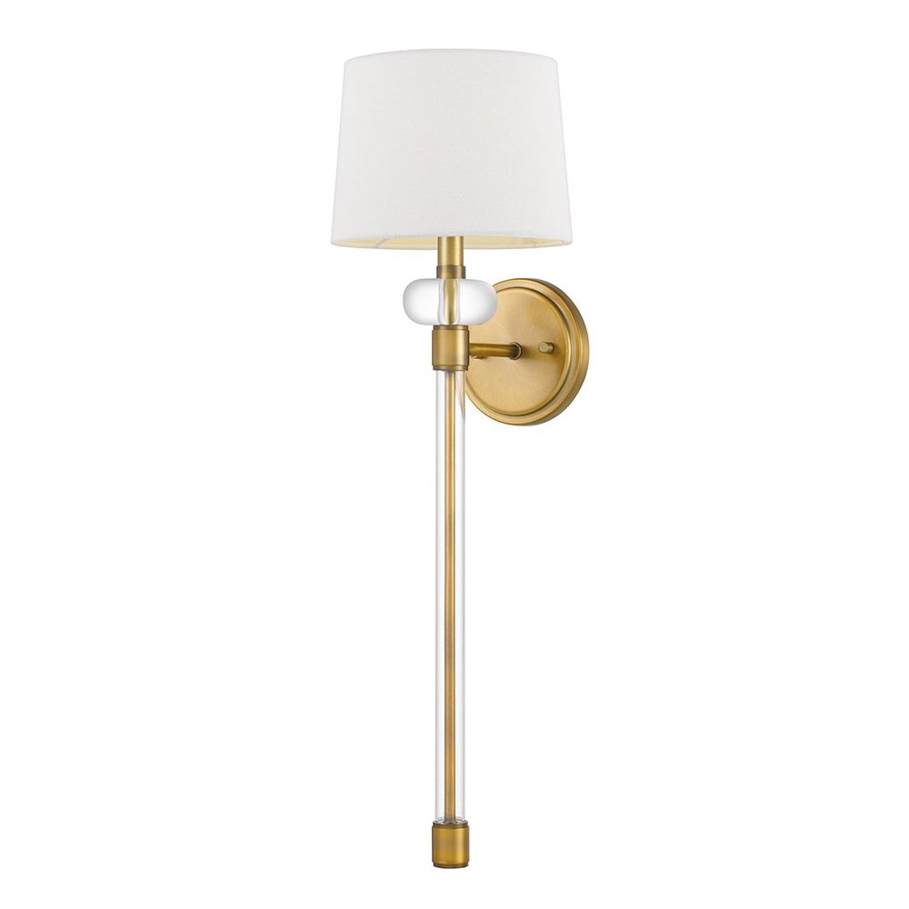 Quoizel Barbour 1 Light Wall Light in Weathered Brass