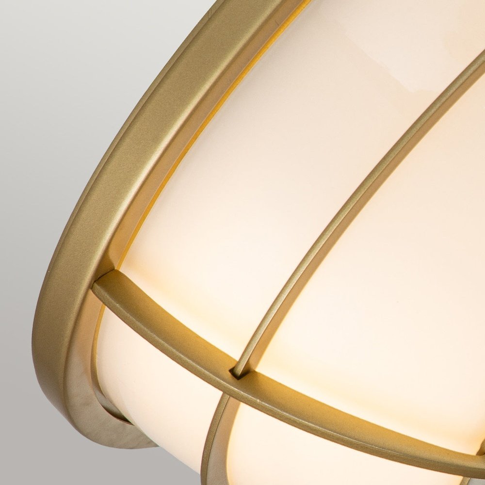 Quoizel Chance 2 Light Flush Mount in Painted Brass