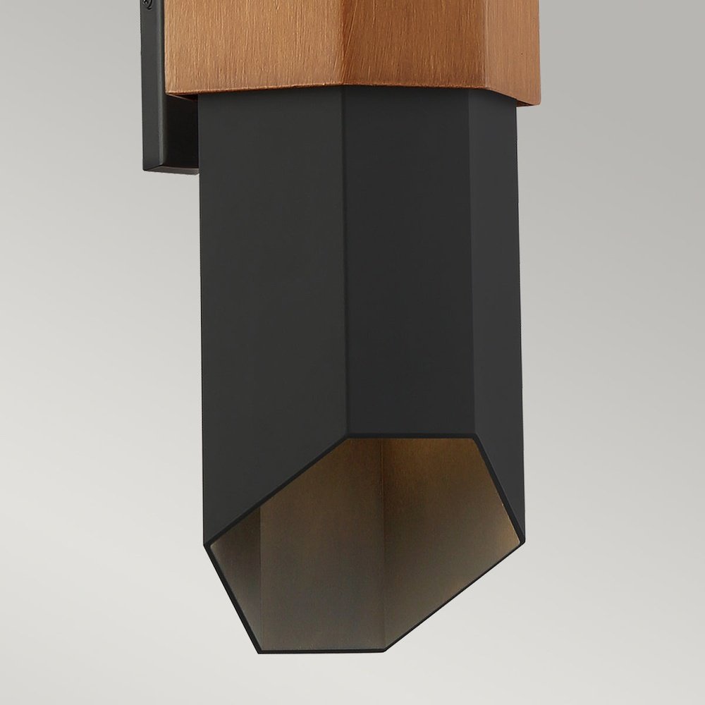 Quoizel Chasm LED Wall Lantern in Matt Black