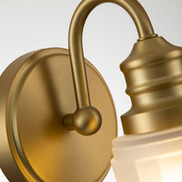 Quoizel Swell 1 Light Wall Light in Brass