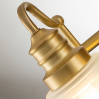 Quoizel Swell 2 Light Wall Light in Brass