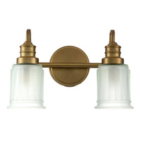 Quoizel Swell 2 Light Wall Light in Brass