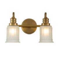 Quoizel Swell 2 Light Wall Light in Brass