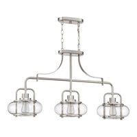 Elstead Trilogy 3 Light Pendant Brushed Nickel