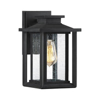 Quoizel Wakefield 1 Wall Lantern Light in Black