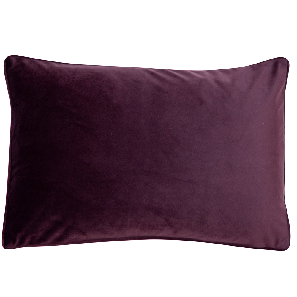 Malini Luxe Rectangle Cushion Aubergine
