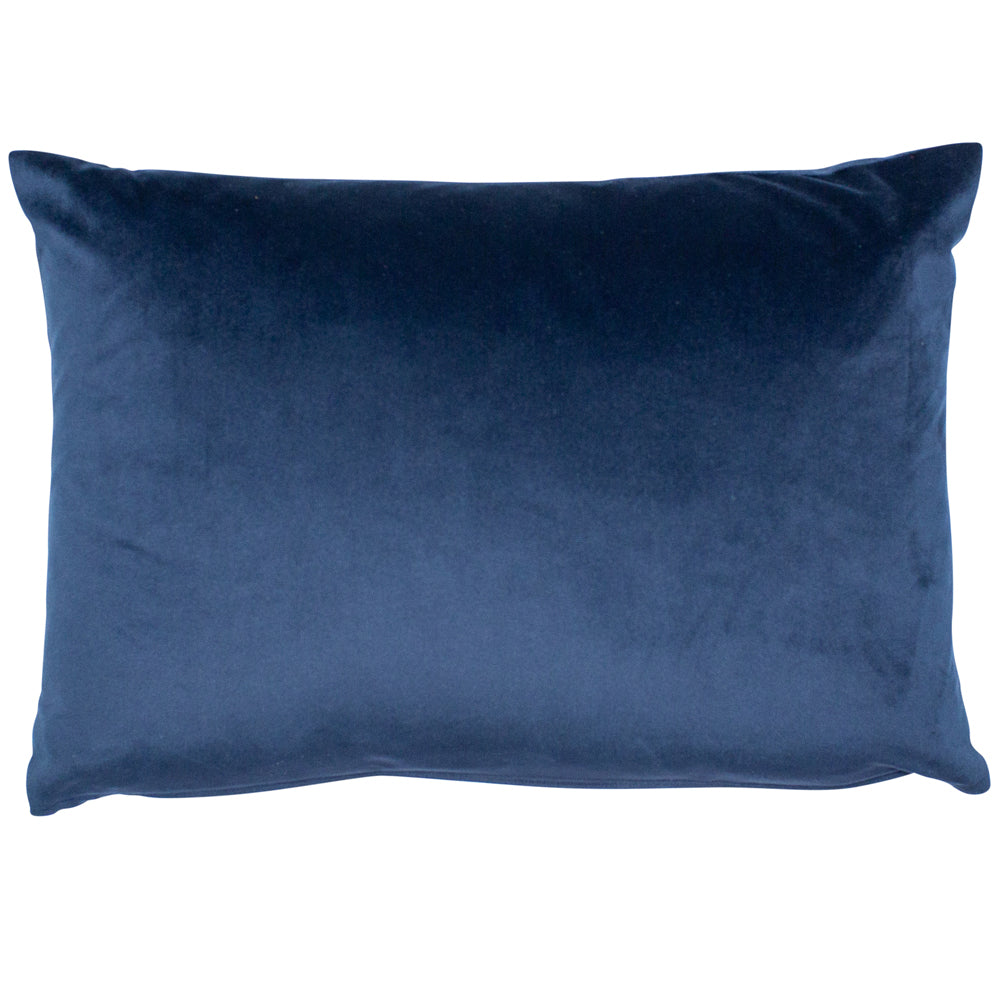 Malini Luxe Rectangle Cushion Navy