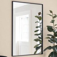 Garden Trading Avening Rectangular Wall Mirror 120x80cm in Black Iron