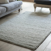 Garden Trading Badbury Rug in Stone 150 x 240cm - Wool & Polyester