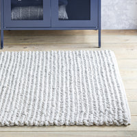 Garden Trading Badbury Rug in Stone 90 x 150cm - Wool & Polyester