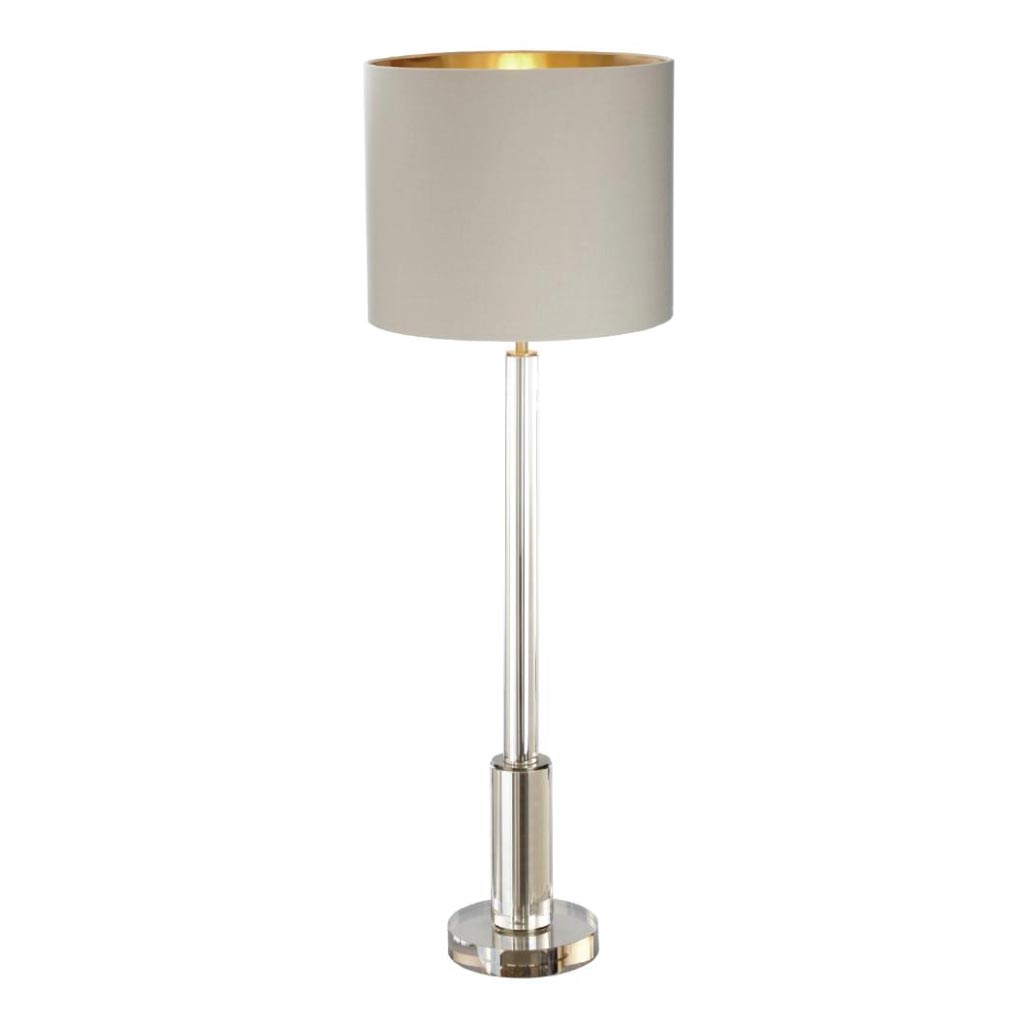 RV Astley Jae Brass Finish & Cognac Crystal Table Lamp-RVAstley-Olivia's