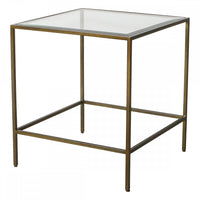 Gallery Interiors Rothbury Side Table in Bronze