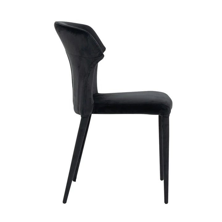 Piper Antraciet Chair in Velvet | Outlet Olivia's 2