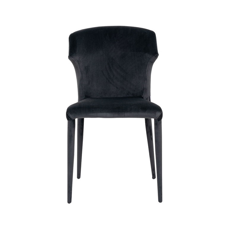 Piper Antraciet Chair in Velvet | Outlet Olivia's 3