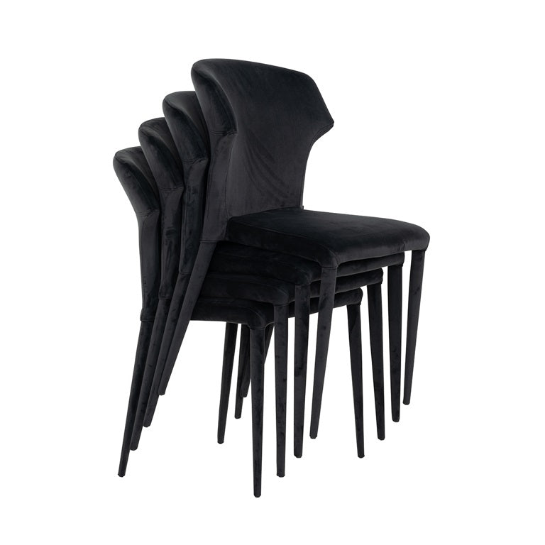 Piper Antraciet Chair in Velvet | Outlet Olivia's 4
