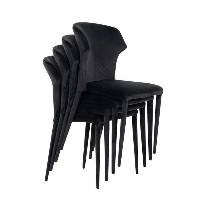 Piper Antraciet Chair in Velvet | Outlet Olivia's 4