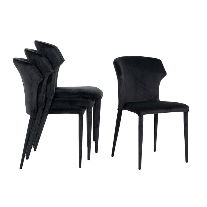 Piper Antraciet Chair in Velvet | Outlet Olivia's 5