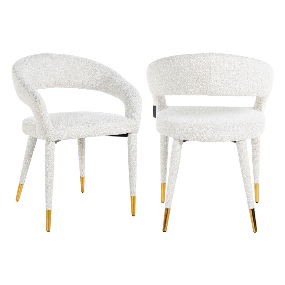 Gia Armchair White Bouclé | Outlet Olivia's 1