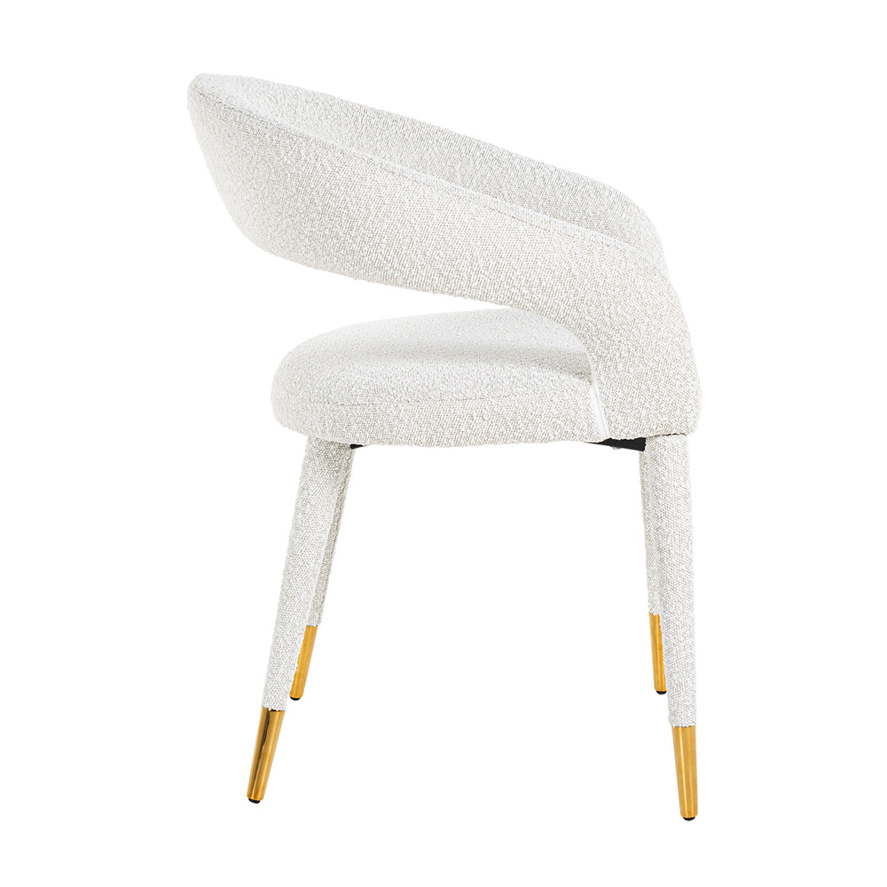 Richmond Gia Armchair White Bouclé