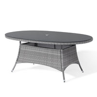 Maze Santorini 6 Seat Dining Set Grey