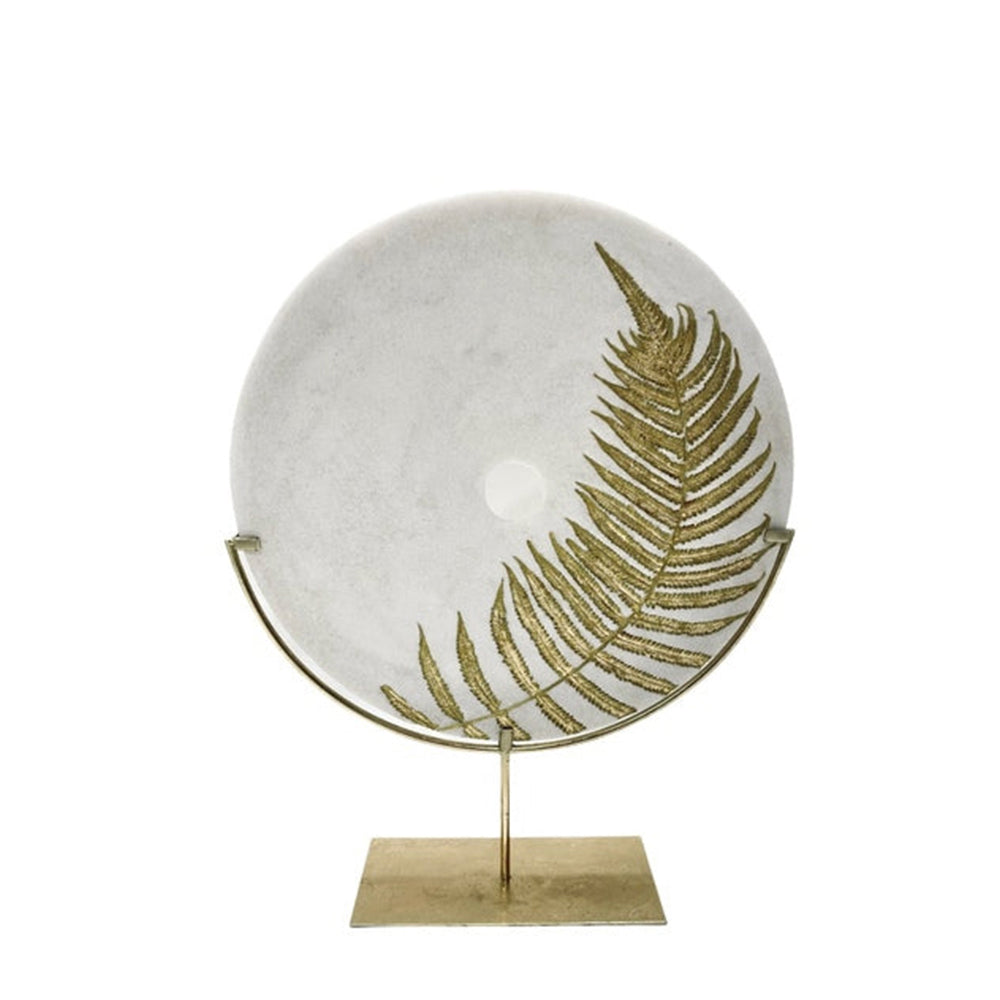 Mindy Brownes Gold Leaf Circle Decor