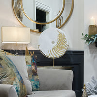 Mindy Brownes Gold Leaf Circle Decor