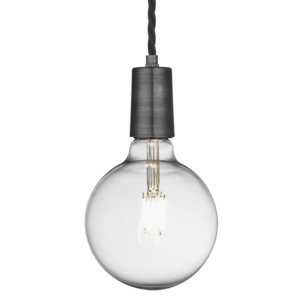  Industville-Sleek Edison Pendant - 1 Wire - Pewter-Grey 37 