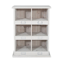 Garden Trading Chedworth 6 Shoe Locker in Whitewash Spruce