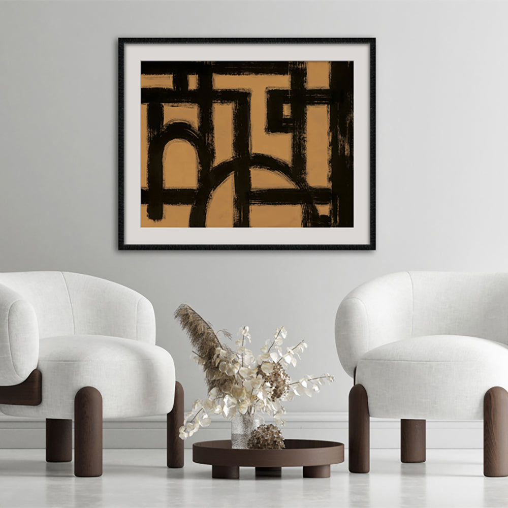 Liang & Eimil Rune Wall Art Black