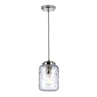 Elstead Lighting Sola 1 Light Pendant Light in Polished Nickel