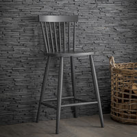 Garden Trading Spindle Bar Stool in Carbon