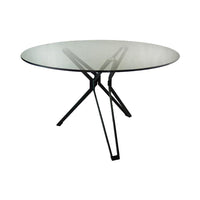 Olivia's Ollie 4-6 Seater Glass Top Dining Table