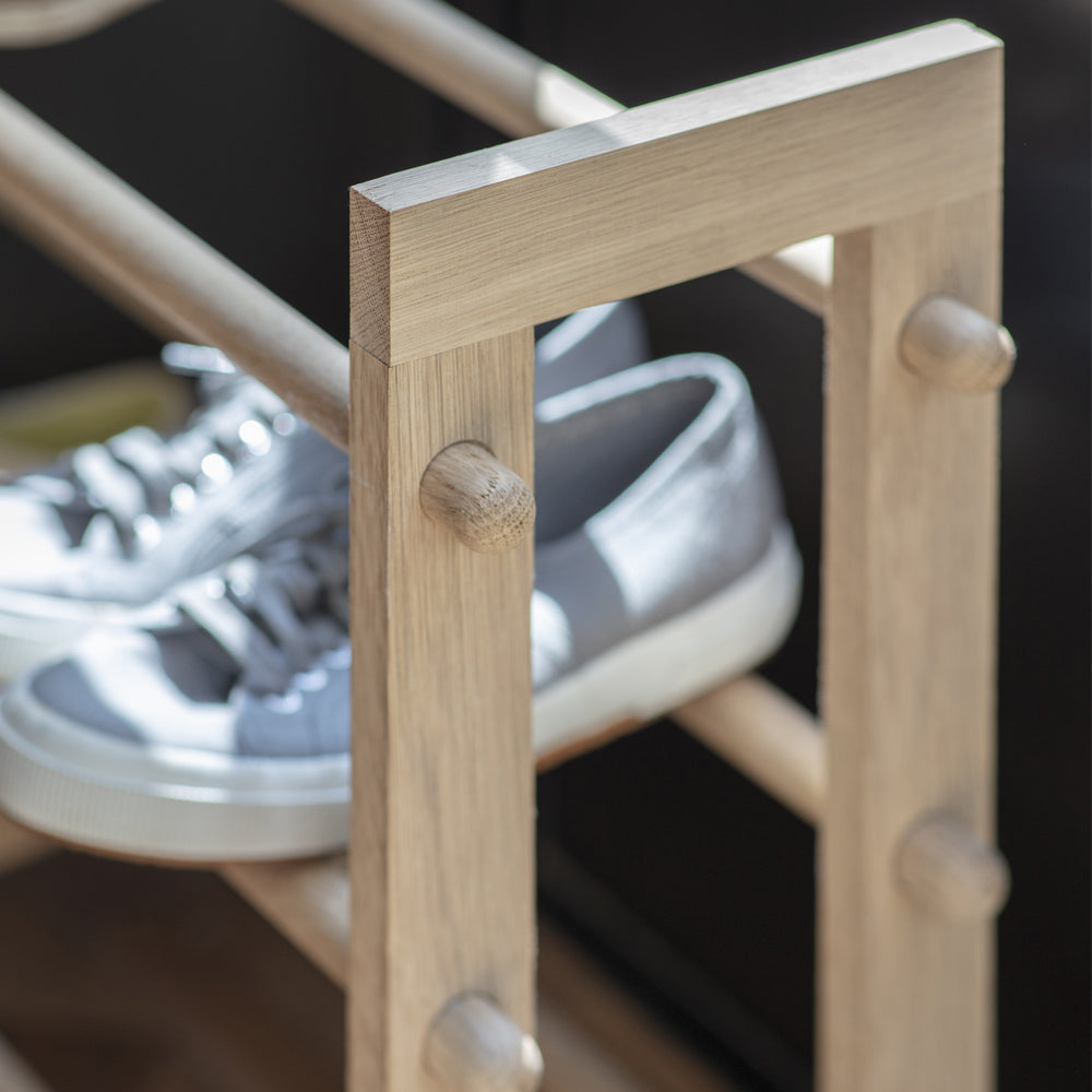 Garden Trading Hambledon Shoe Rack in Oak