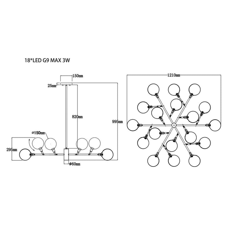 Baldwin Ceiling Lamp - Antique Brass LiangAndEimil 4