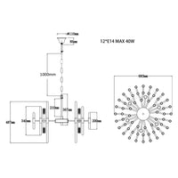 Liang & Eimil Durham Ceiling Lamp Nickel