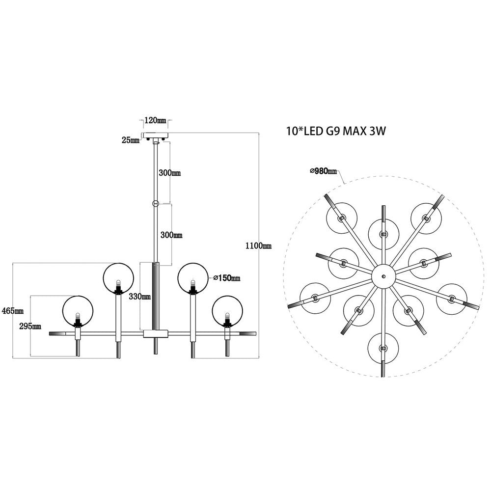 Liang & Eimil Boca Ceiling Lamp